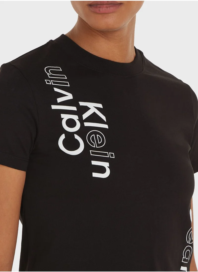Calvin Klein Jeans Crew Neck Logo T-Shirt