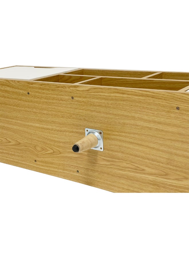 بست وان وحدة تلفاز عصرية وأنيقة للحفاظ على غرفة المعيشة منظمة وراقية 140x38x30 سم MDF بني - Image 5