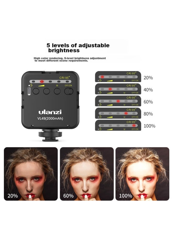 Ulanzi Vl49 Fill Light + Mt-08 Tripod Kit, Mini Led Softbox Light For Smartphone Photography, Hot Shoe Accessory For Dslr Cameras, Selfie Photography Light - Image 3