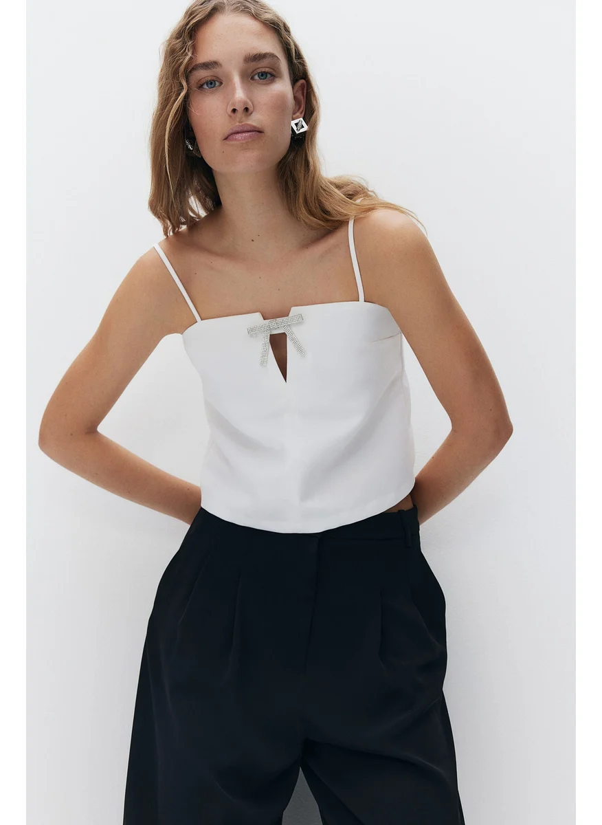 H&M Bow-Detail Strappy Top