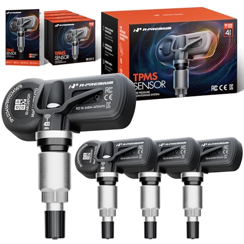 A-Premium APremium 4PCS PreProgrammed TPMS Sensor Tire Pressure Monitoring Sensor Compatible with Ram 1500 20192024 Dodge Ram 1500 20192024 433MHz Replace 68293199AA - Image 1