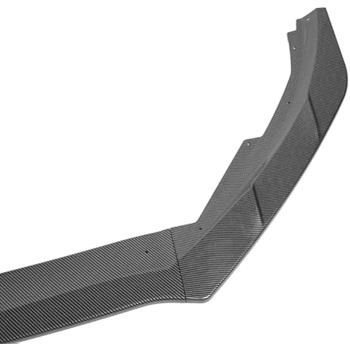 Fuchooky Front Bumper Lip Spoiler Durable Improve Sporty Appearance Bumper Lip Body Kit for Focus MK4 ST Line 2019 to 2022 (Carbon Fiber Style) - Image 2