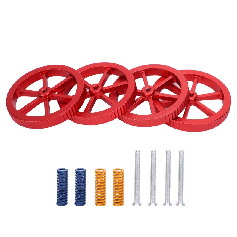 Aluminum Alloy Leveling Nut Kit for 3D Printer Hot Bed - Hand-Tightened Upgrade Replacement for Ender 3 Pro CR-10 Series - Image 4