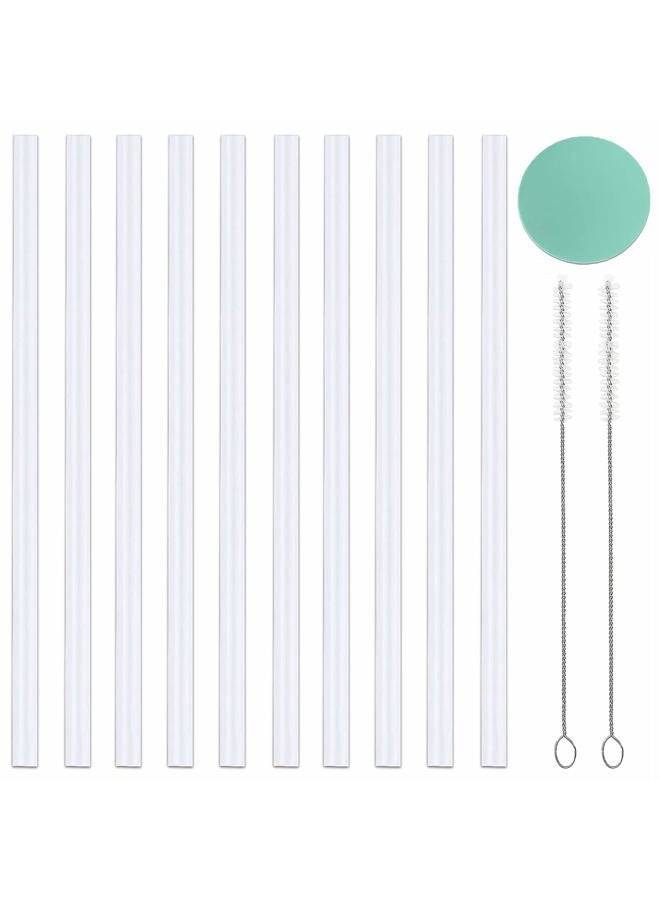 Greant 10 PCS Replacement Straws Compatible with Hydro Flask Wide Mouth Straw Lid, Straws for Hydroflask 32oz-40oz, 0.33 in Plastic Straw - Image 1