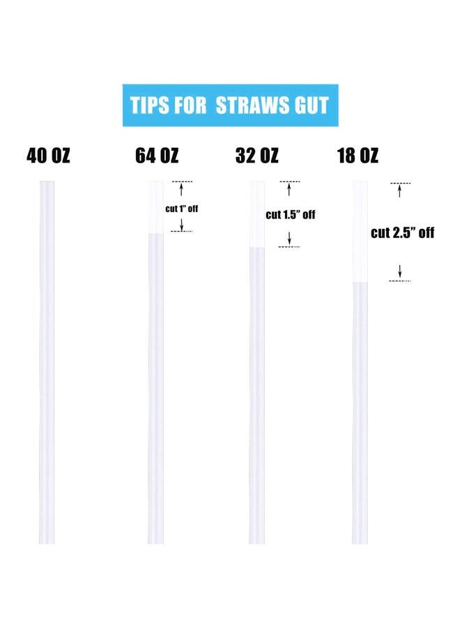 Greant 10 PCS Replacement Straws Compatible with Hydro Flask Wide Mouth Straw Lid, Straws for Hydroflask 32oz-40oz, 0.33 in Plastic Straw - Image 5