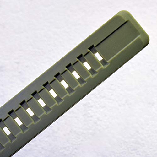 OliBoPo Waterproof Natural Resin Replacement Watch Band for Casio SGW-300H AE-1200 W-800H AQ- S800W AQ-S810W (Army Green) - Image 4