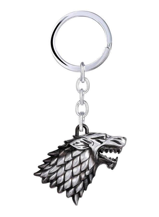نيبمينينت سلسلة مفاتيح بتصميم مستوحى من مسلسل "Game Of Thrones" على شكل رأس ذئب يمثل شعار منزل ستارك