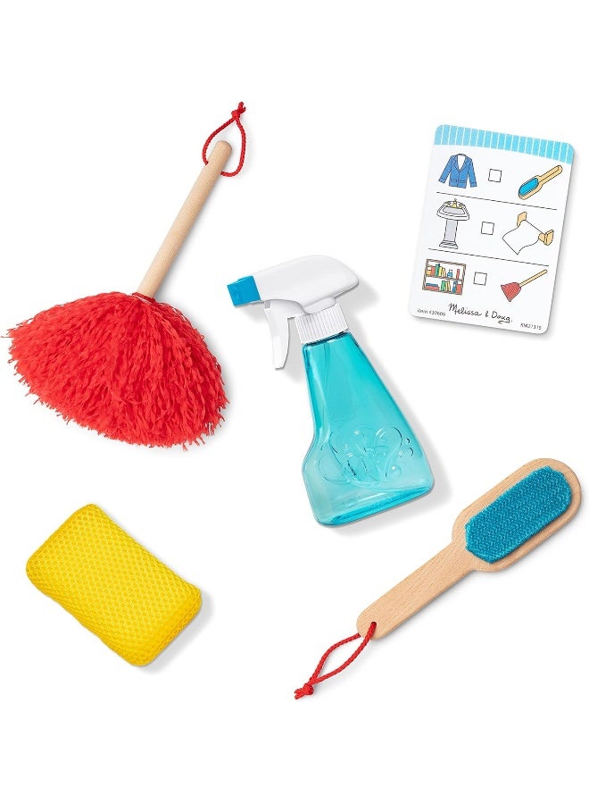 Melissa & Doug Deluxe Sparkle & Shine Cleaning Play Set | Wooden Toy For Kids | Role Play | Montessori Toy | 3+ | Gift For Boys Or Girl | Fsc-Certified Materials  - Image 4