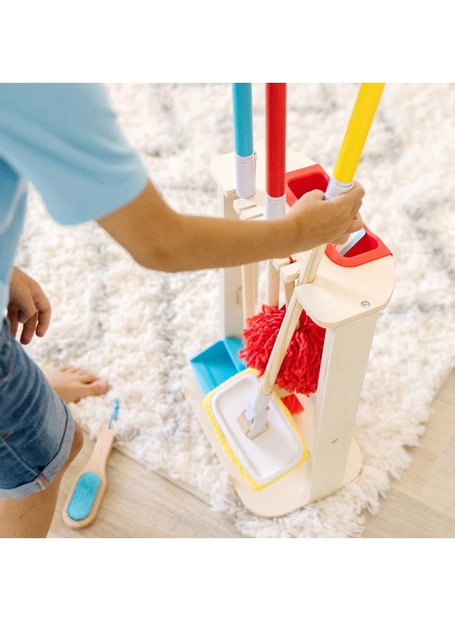 Melissa & Doug Deluxe Sparkle & Shine Cleaning Play Set | Wooden Toy For Kids | Role Play | Montessori Toy | 3+ | Gift For Boys Or Girl | Fsc-Certified Materials  - Image 3