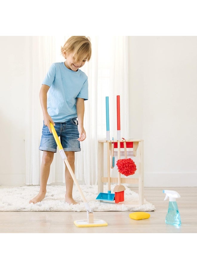 Melissa & Doug Deluxe Sparkle & Shine Cleaning Play Set | Wooden Toy For Kids | Role Play | Montessori Toy | 3+ | Gift For Boys Or Girl | Fsc-Certified Materials  - Image 2
