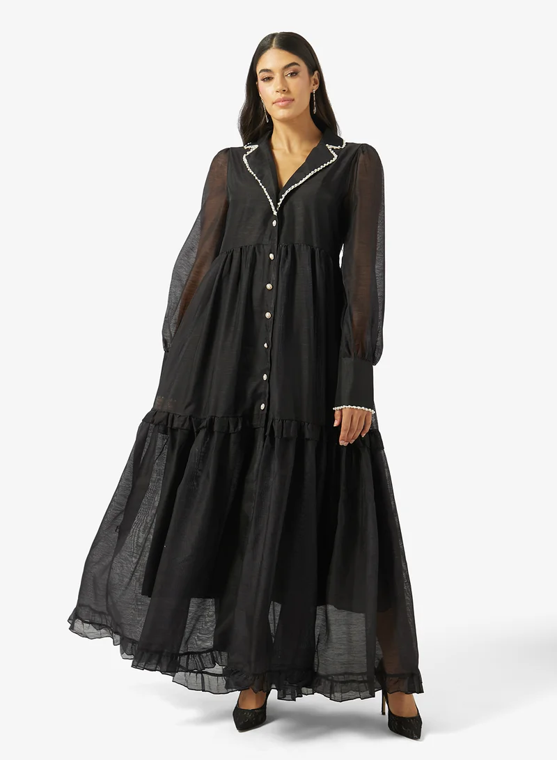 خزانة A-line Tiered Dress