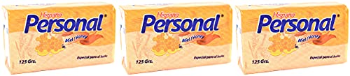 3 Hispano Personal Honey Miel Bar Soap 125g 44 oz each Great Dominica Soap Bars