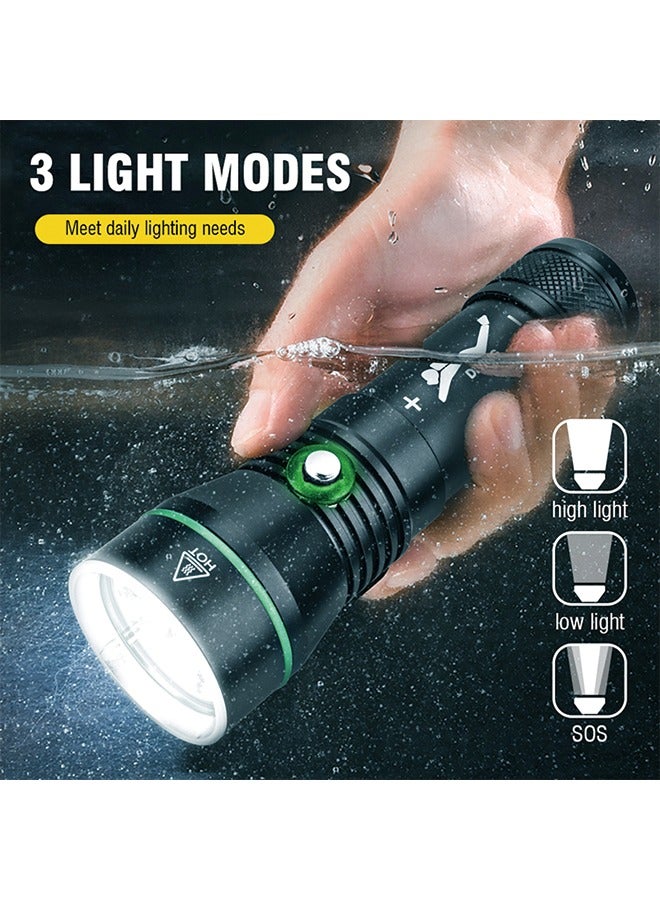 BORUIT S3 Deep Sea Diving Flashlight - High-Intensity Underwater Photography Light, Waterproof and Durable - Image 4
