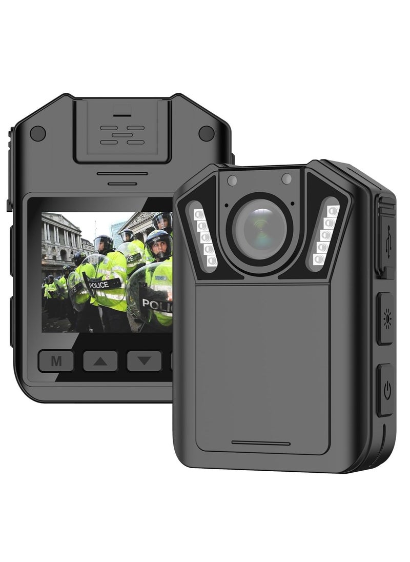 SYOSI 1440P Police Body Camera, Waterproof Premium Portable Cam with Audio Recording, Night Vision, 3000mah Battery Last 11-12 Hrs, for Law Enforcement, Security Guard, Civilian  - Image 1