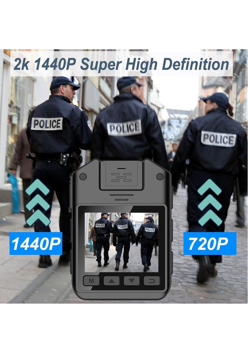SYOSI 1440P Police Body Camera, Waterproof Premium Portable Cam with Audio Recording, Night Vision, 3000mah Battery Last 11-12 Hrs, for Law Enforcement, Security Guard, Civilian  - Image 5
