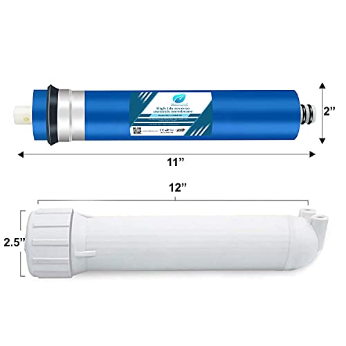Shapure Ro Service Kit with 80 GPD Membrane & Filter kit for Water Purifier (Alkaline Membrane Inline Spun Carbon Sediment Cartridge TDS Meter)(Works up to 2500)(Alkaline Yearly Kit) - Image 4