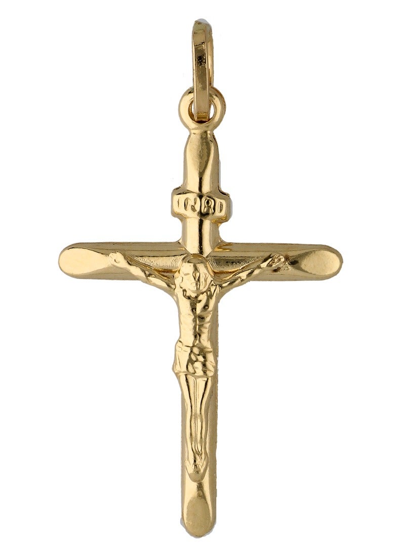 Gold Cross Shaped Pendant 18KT