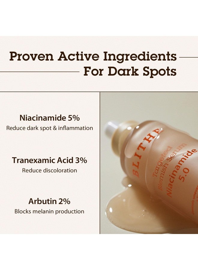 بلايث مصل النياسيناميد الكوري مصحح البقع الداكنة مصل تفتيح الوجه فيتامين ب3 مصل النياسيناميد لبشرة الوجه والسيكا والألانتوين والأربوتين وحمض الترانيكساميك 1 أونصة - Image 2