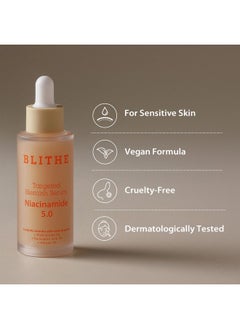 Blithe Korean Niacinamide Serum Dark Spot Corrector Face Brightening Serum Vitamin B3 Niacinamide Serum For Face Skin Soothing Cica & Allantoin Arbutin & Tranexamic Acid 1Oz  - Image 4