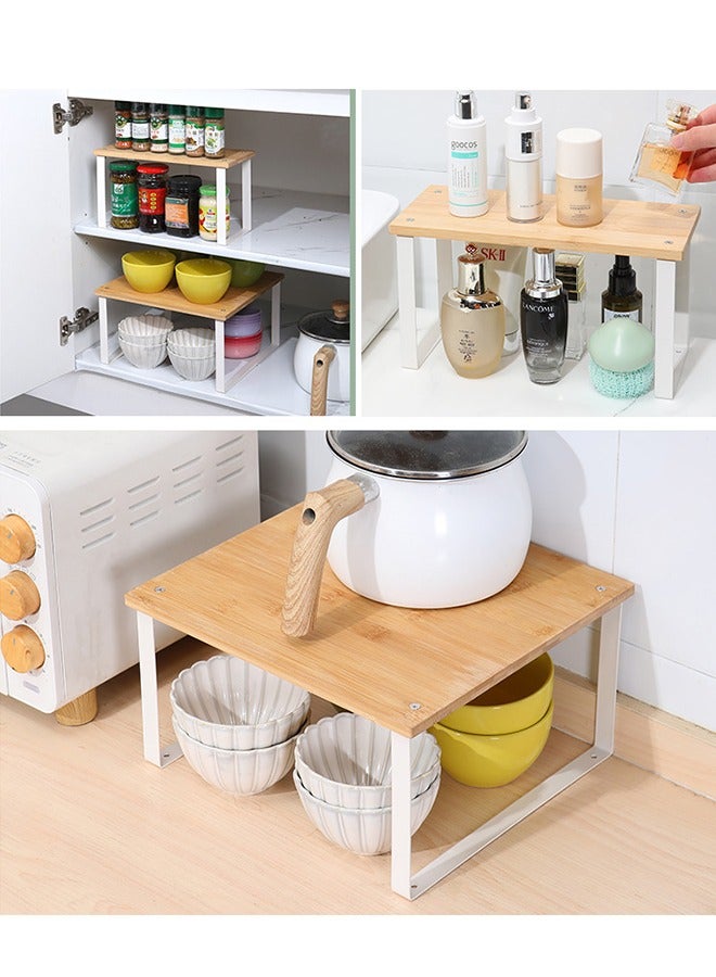 DUNISO Desktop storage rack, kitchen seasoning sorting rack, multifunctional dressing table storage rack, suitable for offices, kitchens, bedrooms, bathrooms, 31 * 13 * 16.5cm - Image 4