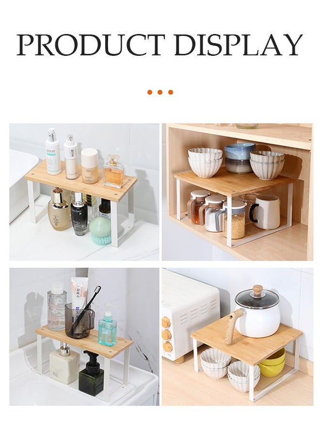 DUNISO Desktop storage rack, kitchen seasoning sorting rack, multifunctional dressing table storage rack, suitable for offices, kitchens, bedrooms, bathrooms, 31 * 13 * 16.5cm - Image 5