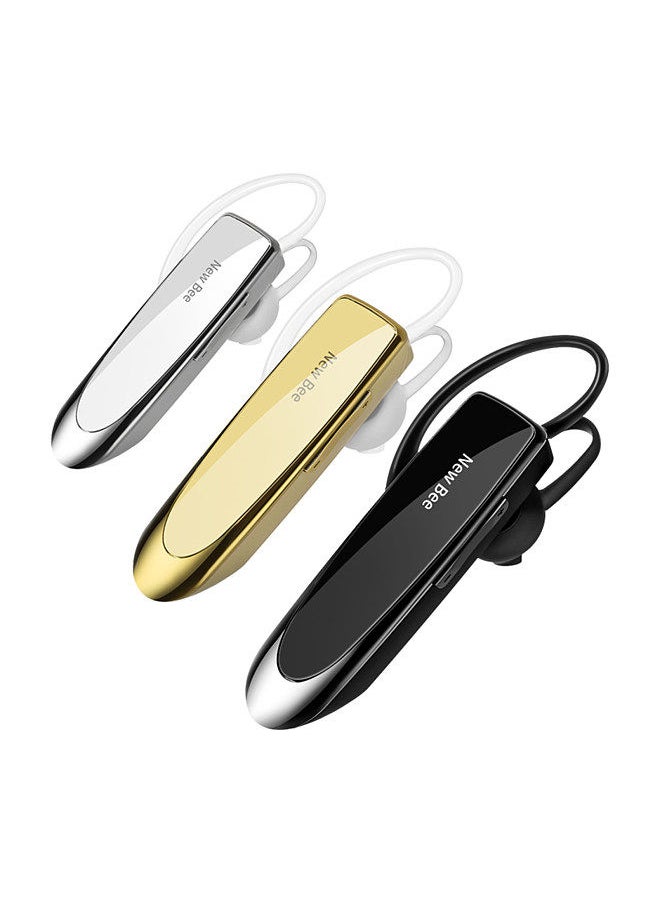 New Bee - NEW BEE Single Wireless Bluetooth Headset Earphone Noise Cancelling Mic Sports Headphone Hands-Free Earbuds 24 Hrs Driving 60 Days Standby Time for Office Travel Driving Black - Image 1