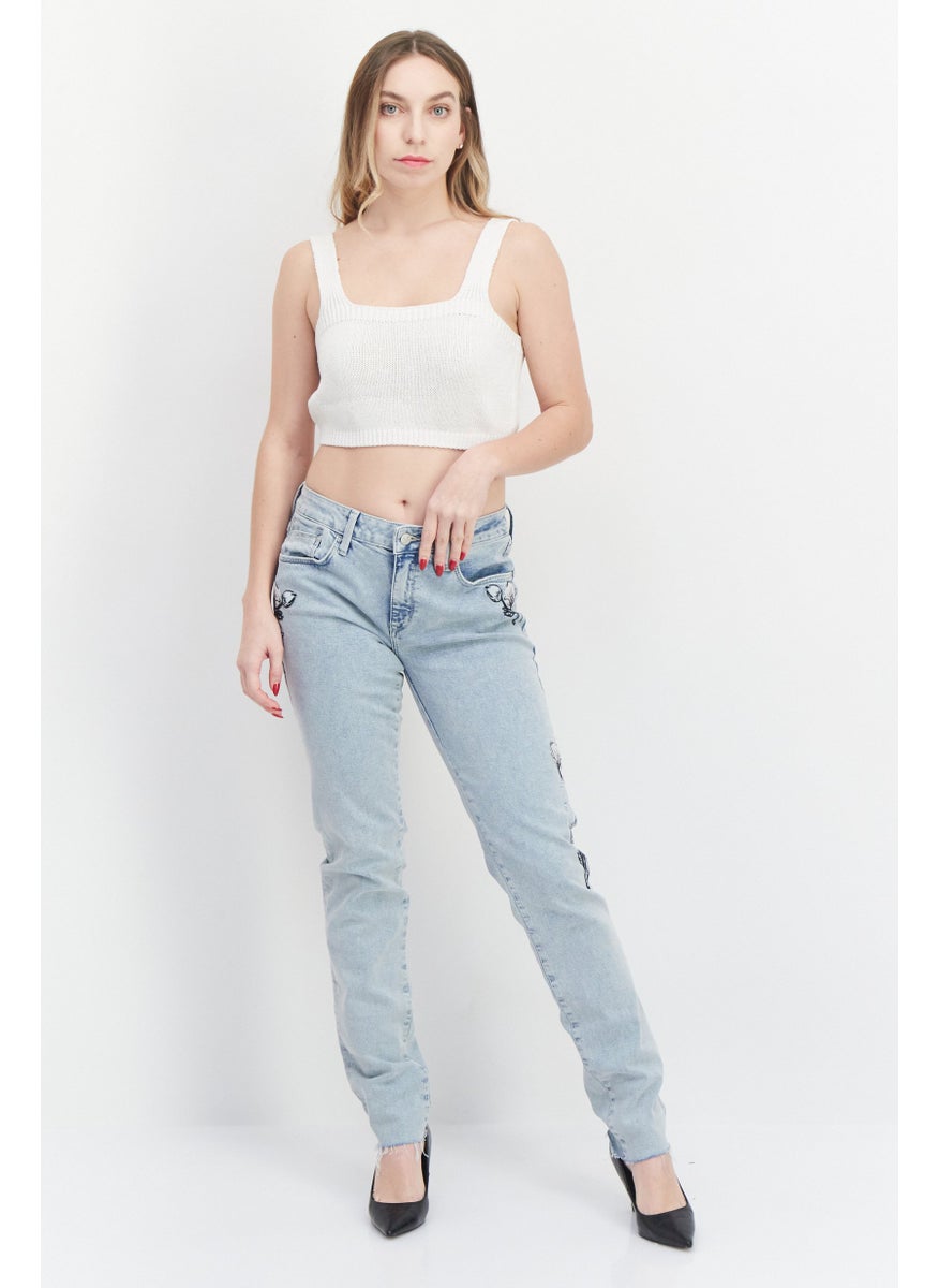 Mavi Jeans Women Slim Skinny Fit Stretchable Denim Jean, Blue  - Image 4