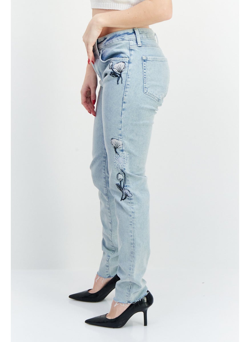 Mavi Jeans Women Slim Skinny Fit Stretchable Denim Jean, Blue  - Image 3