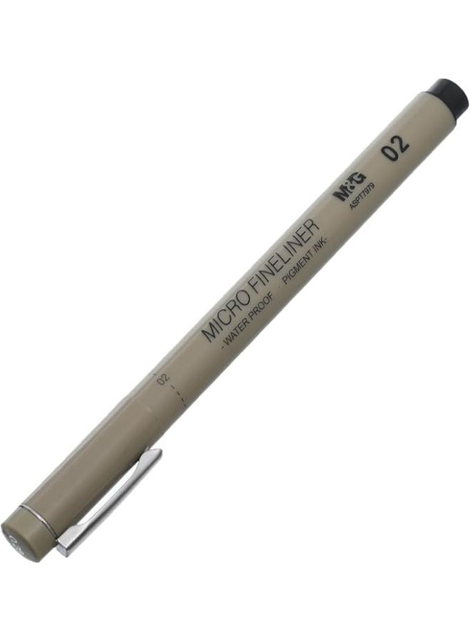 M&G Micro Fineliner, 2mm Waterproof Tip for Ultra-Fine Detailed Drawing and Sketches - Image 3