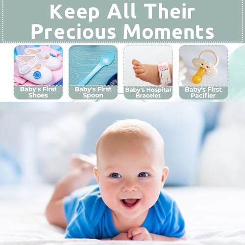 VOTUM Baby Keepsake Box for Treasured Memories, Fairytale - Lightweight, Handcrafted Boxes with 9 Labeled Compartments for First Memories - Gender Neutral Baby Shower Gifts for Girls, Boys - Image 3