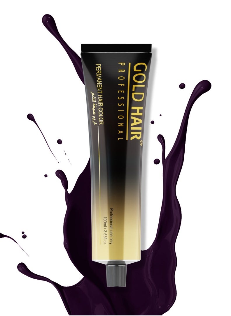 GOLD HAIR Gold Hair Permanent Hair Color | 4.2 BRILLIANT BROWN 100ml 