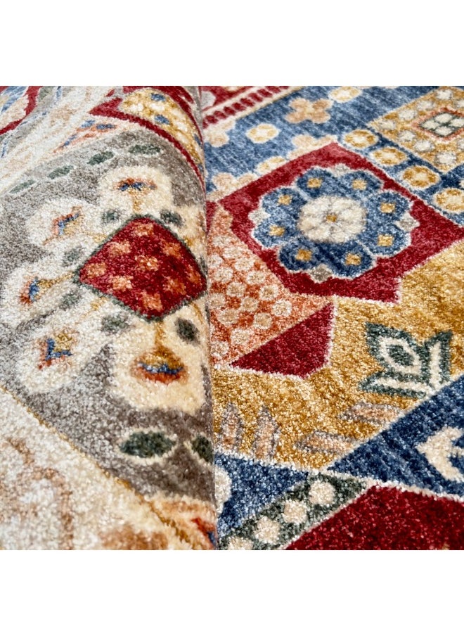 HANDPICKED FURNITURE Handpicked Furniture Traditional Red Rug, Ultra Soft Area Carpets For Bed Room, Living Room, And Dining Room, Antislip Floor Carpets, Easy To Clean, Made In Turkey, Polypropylene, Rectangle  - Image 4