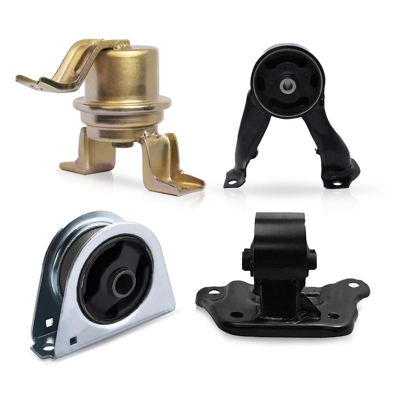 ENA Engine Motor and Transmission Mount Set of 4 Compatible with Mitsubishi Lancer 2002 2003 2004 2005 2006 2007 Automatic Trans 20L Replacement for A4641 A4617 A4606 A6647 9188 9181 9170 9569