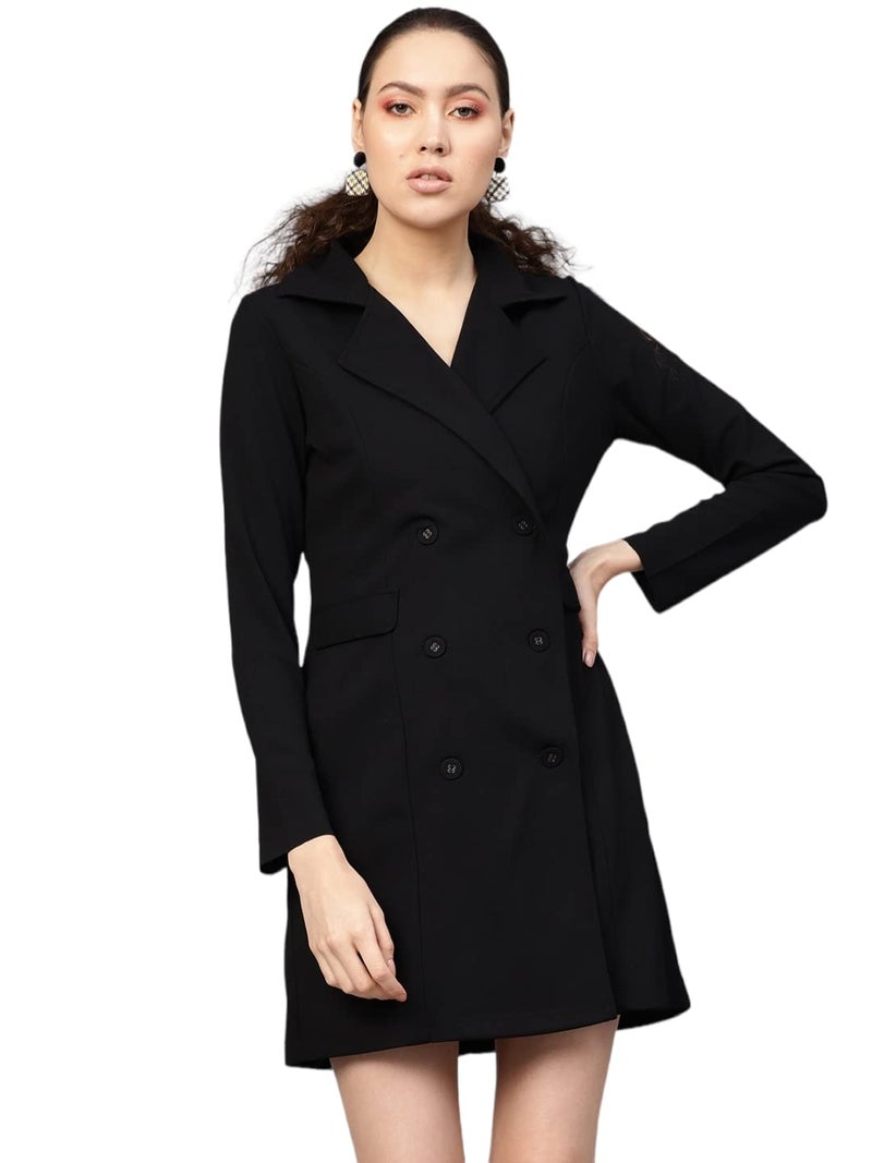SASSAFRAS Black Blazer Dress - Image 1