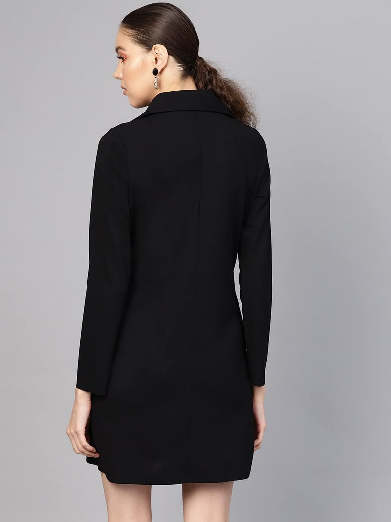 SASSAFRAS Black Blazer Dress - Image 4