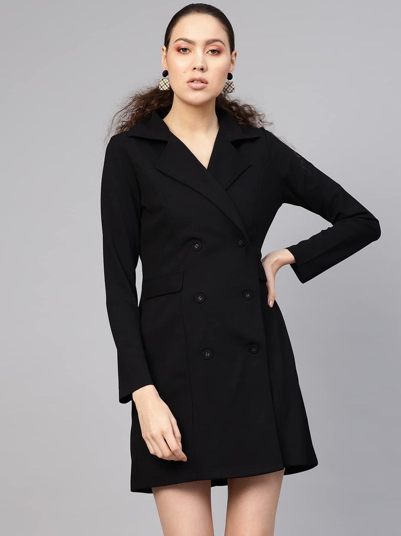 SASSAFRAS Black Blazer Dress - Image 2