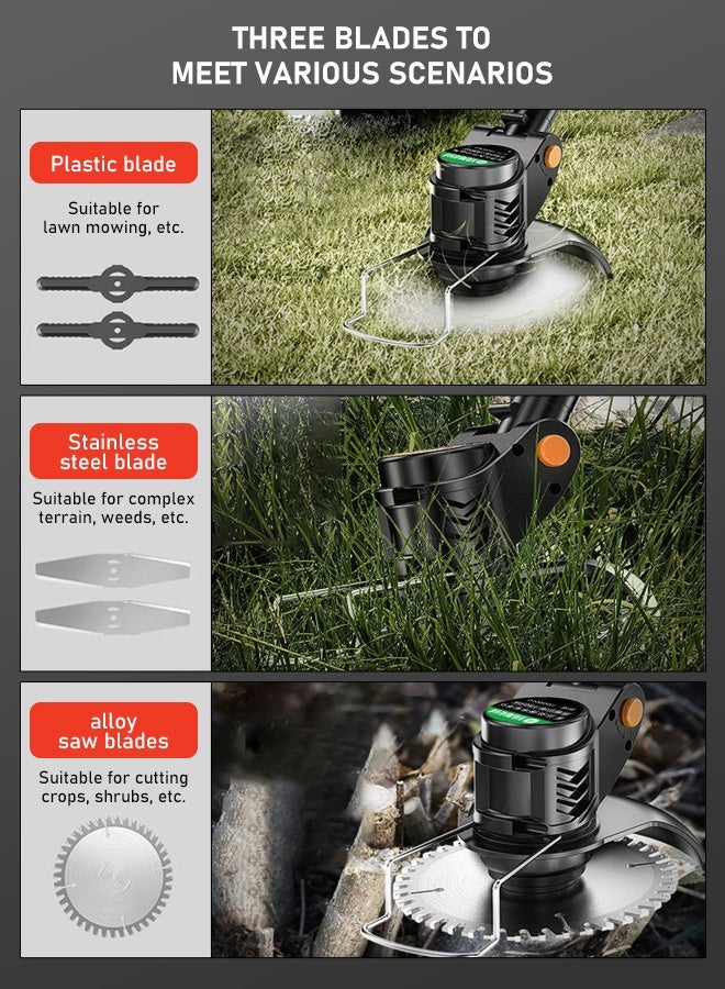 Generic Cordless Lithium Battery Grass Trimmer for Agriculture, Home Gardening, and Lawn Care  - Image 2