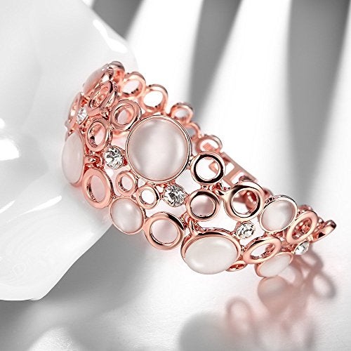 YouBella Jewellery Bracelets for Women Stylish Rose Gold Plated Crystal Bracelet Bangle Jewellery for Girls and Women (Style 3) - Image 3