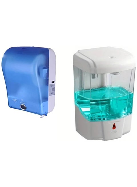 Automatic Sensor Roll Paper Towel And Hand Sanitizer Dispenser