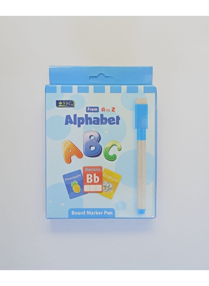 اس بي سي بطاقات تعليمية SBC 25 لتعلم الأبجدية باستخدام قلم السبورة البيضاء - Image 1