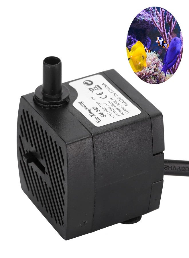 زيروديس مضخة نافورة صغيرة، مضخات مياه لأحواض السمك، تصميم هادئ وضوضاء منخفضة للمكاتب والمنازل (قابس أمريكي 110 فولت) - Image 5