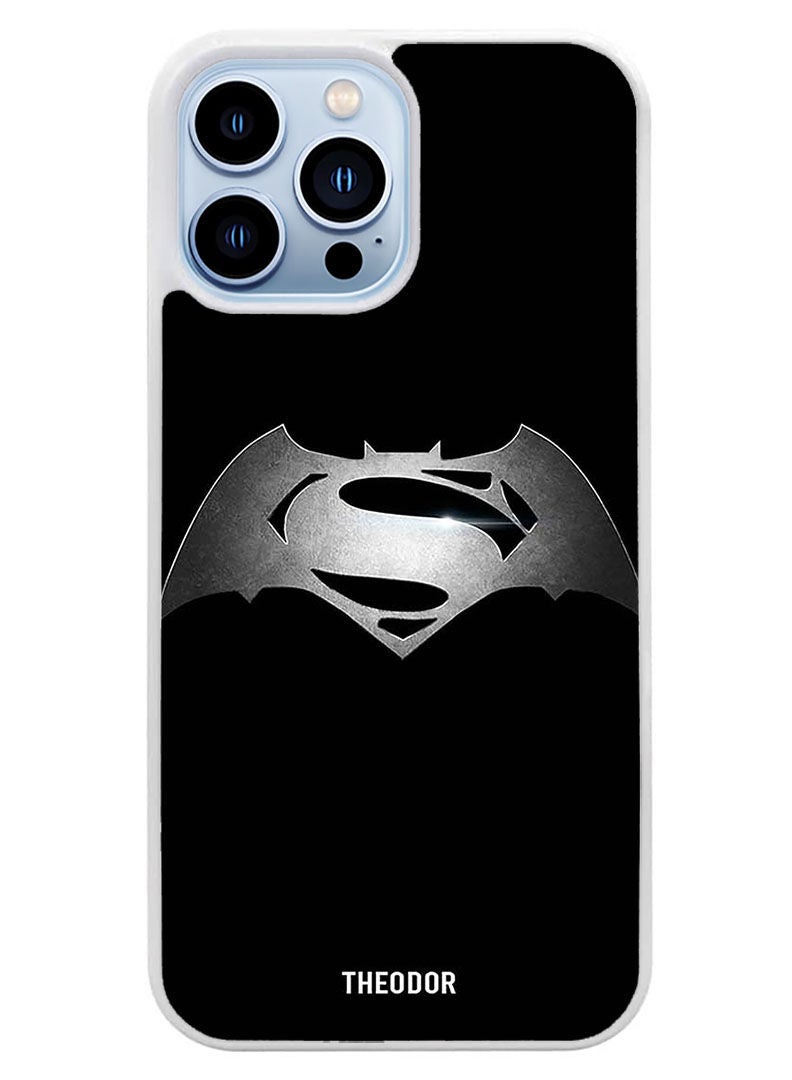 Theodor Protective Case Cover For APPLE IPHONE 14 Pro Steel S Bat(White Bumper) - Image 1