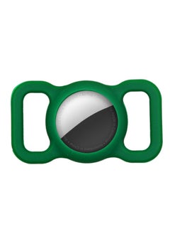 Applicable AirTag Protective Cover For Apple Airtags Silicone Air Anti-lost Device Tag Positioning Tracker Cat Collar-Color:Green-Applicable Model:airtag