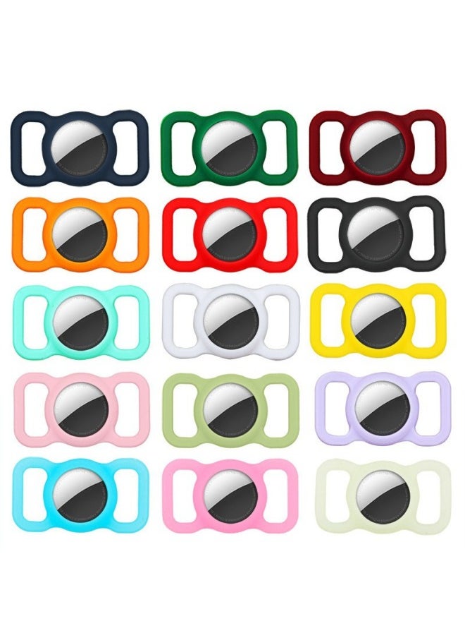 Generic - Applicable AirTag Protective Cover For Apple Airtags Silicone Air Anti-lost Device Tag Positioning Tracker Cat Collar-Color:Green-Applicable Model:airtag - Image 1