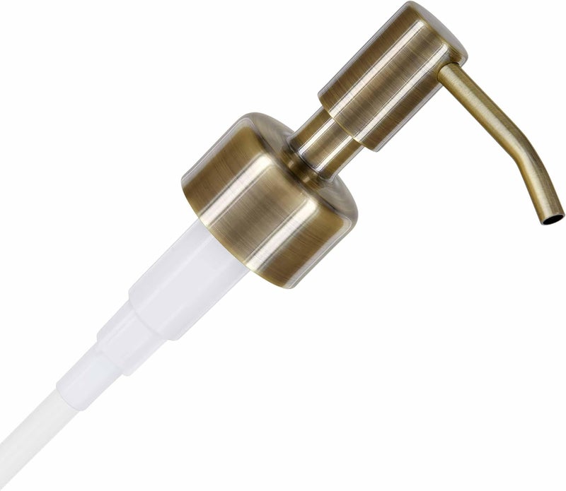 Altglas Stainless Steel Soap Pump 'Budapest' as Replacement for Liquid Hand Soap Dispensers and Bottle Upcycling (Vintage Brass) - Fits e.g. Jack Bottle - Image 1