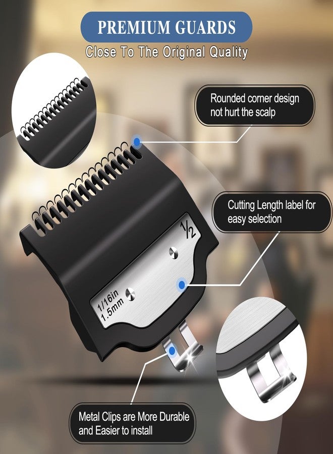 CR8GR8 Professional for Wahl Clipper Guards Set, 2 Pcs Coded Cutting Guides #3170-400- 1/16” to 1” fits for All Wahl Clippers - Image 5