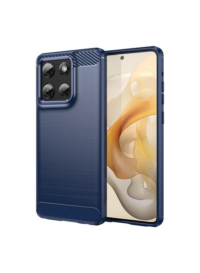 S-TOP Case For Motorola Moto G Stylus 5G 2025 Carbon Fiber Brushed Texture TPU Phone Case - Image 1