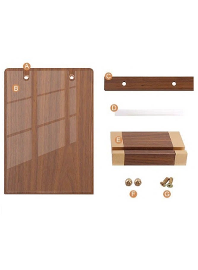 INSENSE A4 solid wood acrylic certificate frame, A4 size photo frame, decoration of honor certificate and patent certificate frames - Image 3