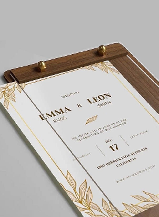 INSENSE A4 solid wood acrylic certificate frame, A4 size photo frame, decoration of honor certificate and patent certificate frames - Image 5