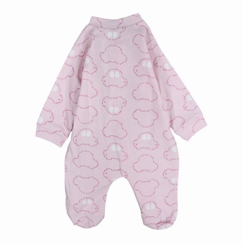 Bubble Boom Baby Girls Baby Bodysuit – Pink with Car Prints - Image 3